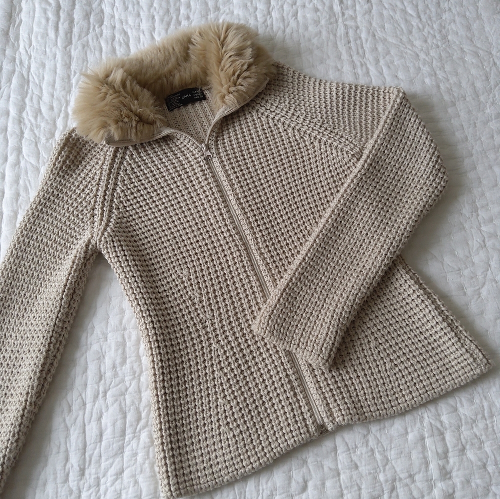 Zara Zip Up Sweater